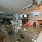 Basement flood and ceiling leak