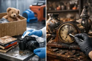 Contents Restoration Services After Water or Fire